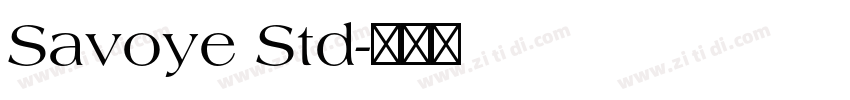 Savoye Std字体转换